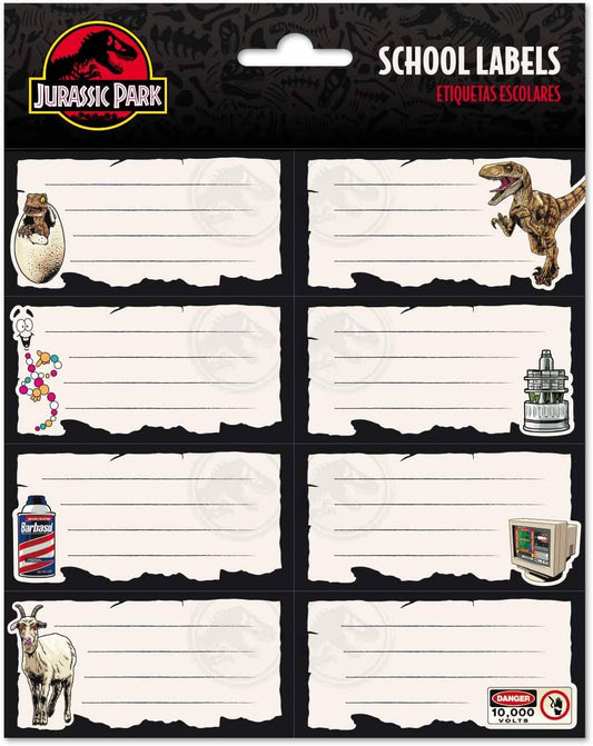 Jurassic Park Sticky Labels
