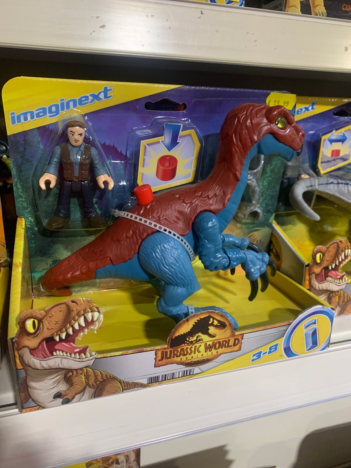 Imaginext Jurassic World Therizinosaurus And Owen