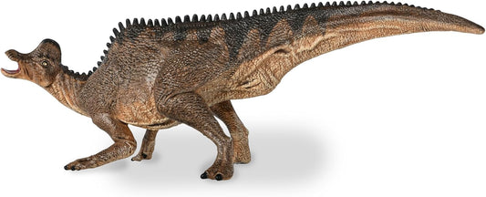 Dinosaur toy model on a white background