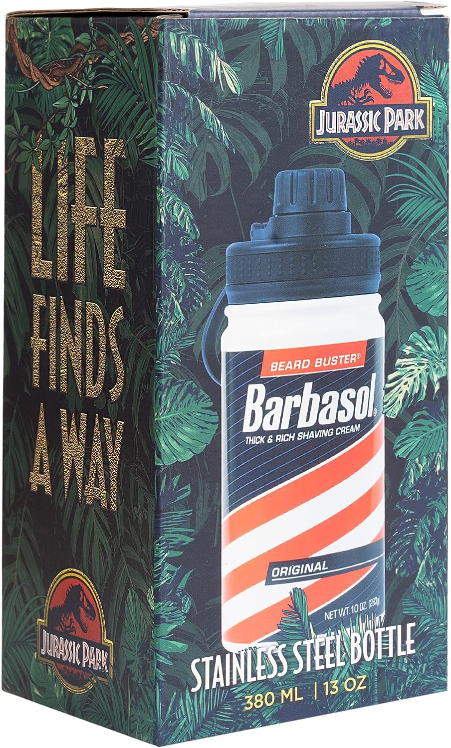 Jurassic Park Metal Hot & Cold "Barbasol" Bottle 380ml