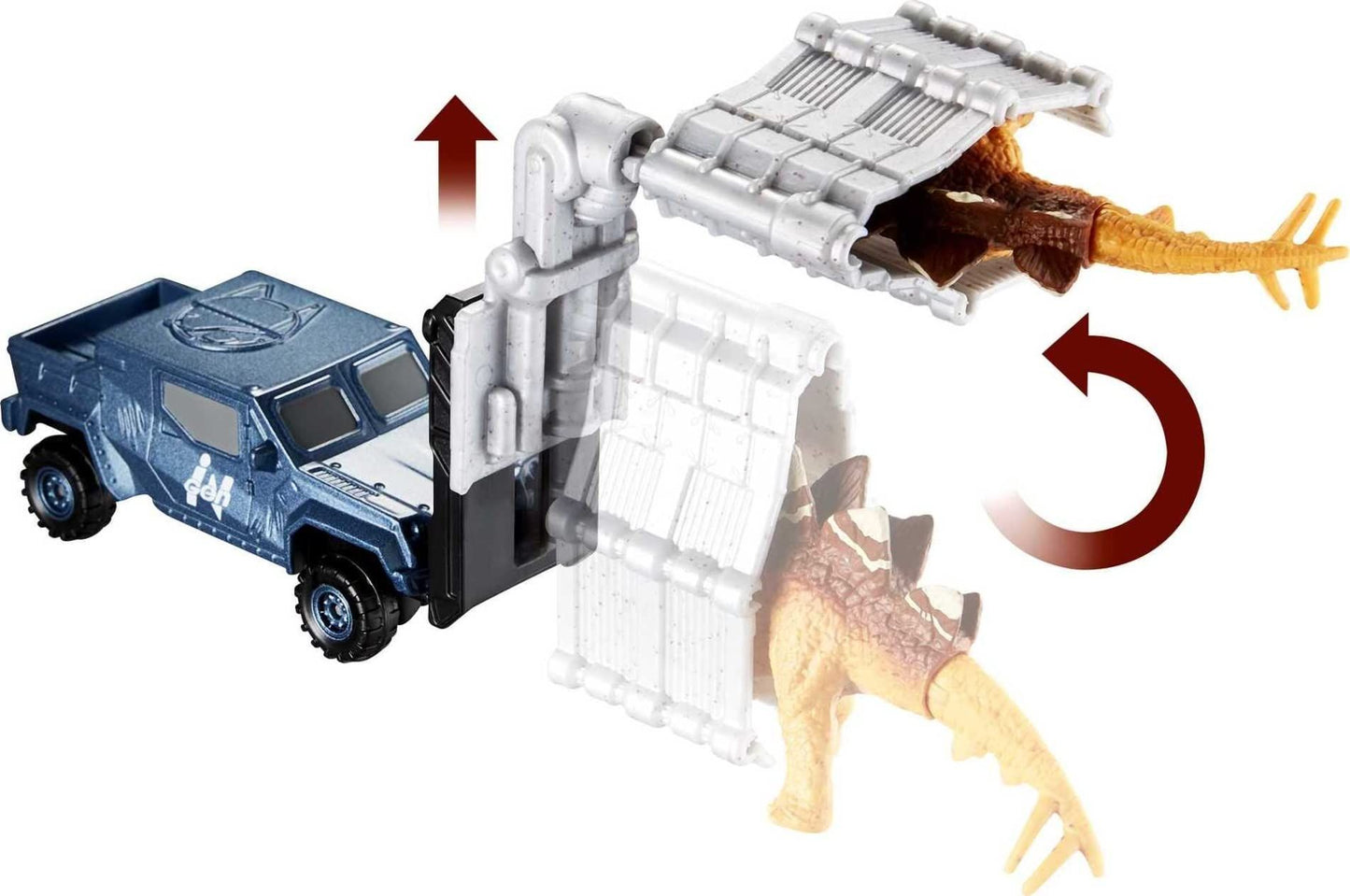 MATCHBOX JURASSIC WORLD DOMINION DINOSAUR TRANSPORTERS STEGOSAURUS CLAW CARRIER VEHICLE