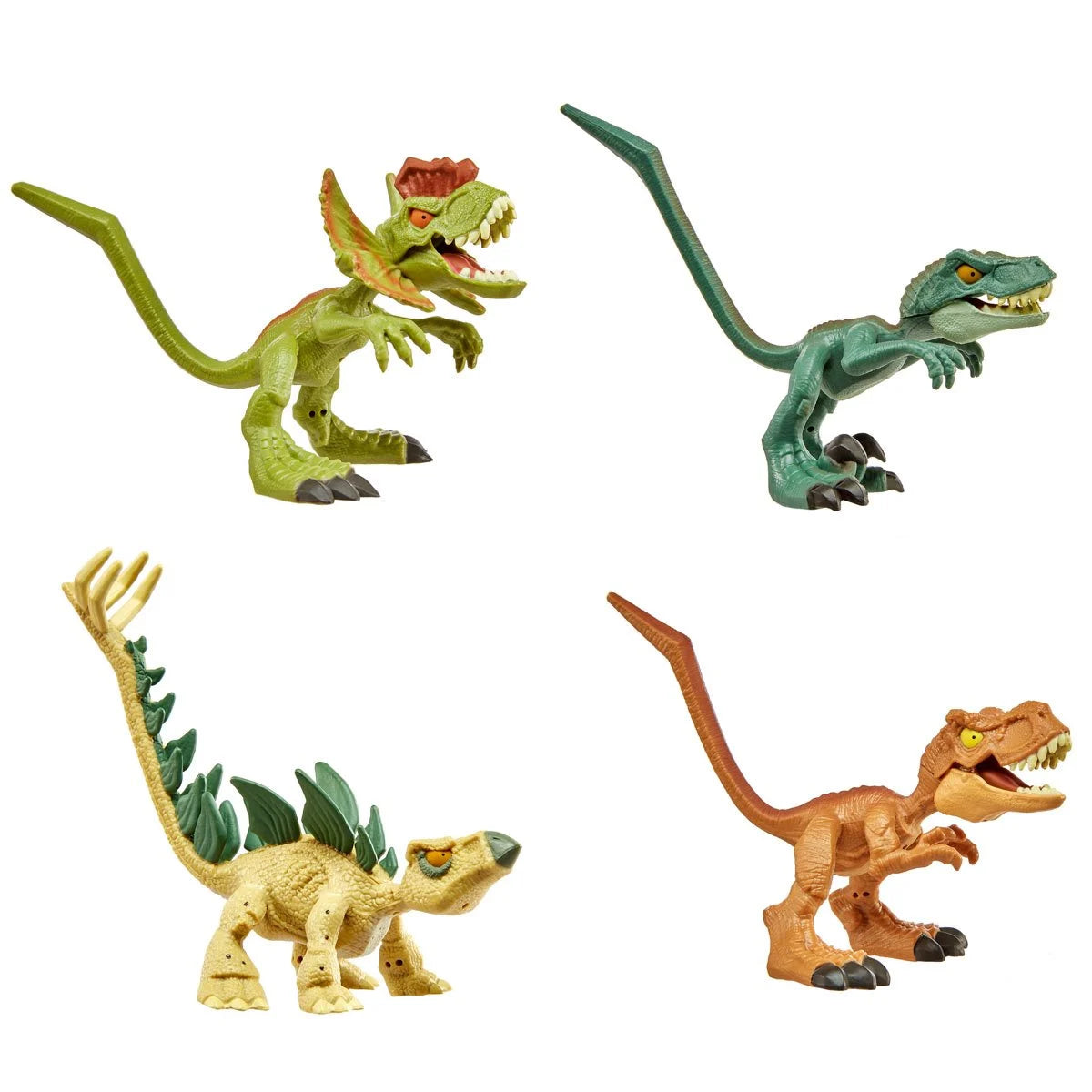 Jurassic World Mini Bendy Biters Figure 4-Pk