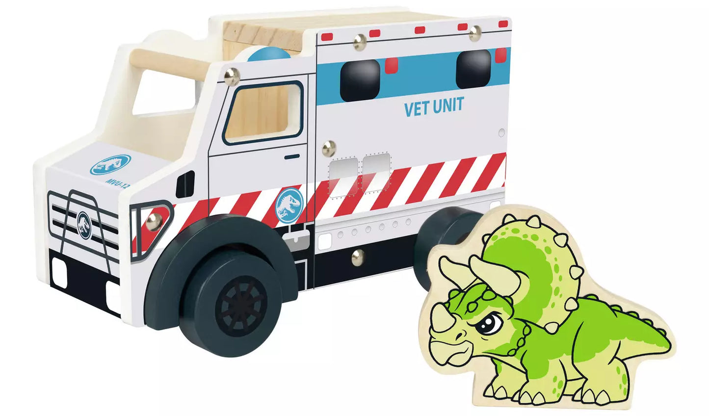 Jurassic World Wooden Mobile Vet Vehicle