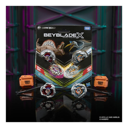 Beyblade X Jurassic World Collab Multipack -T. Rex vs Mosasaurus