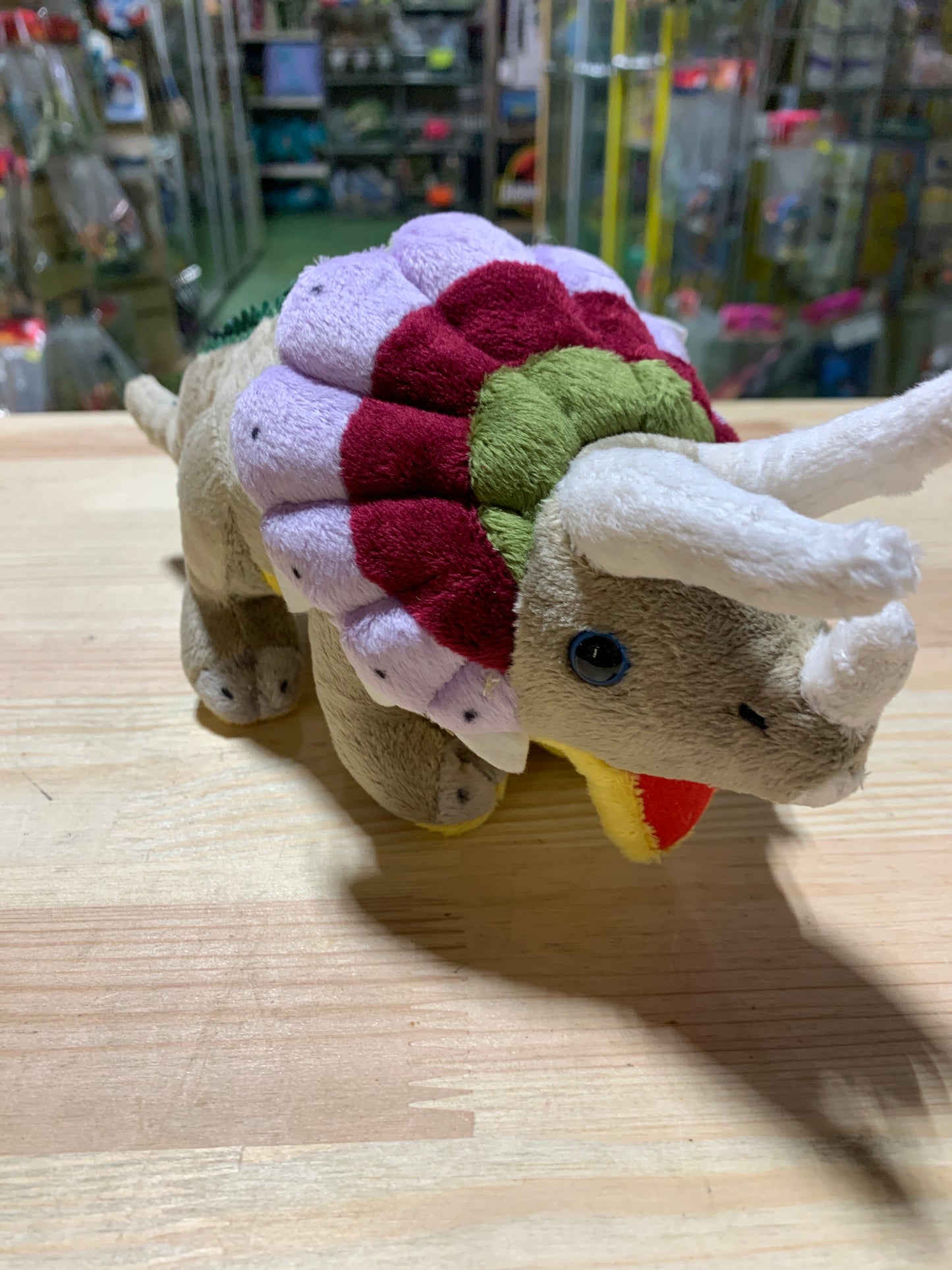 12” plush Triceratops