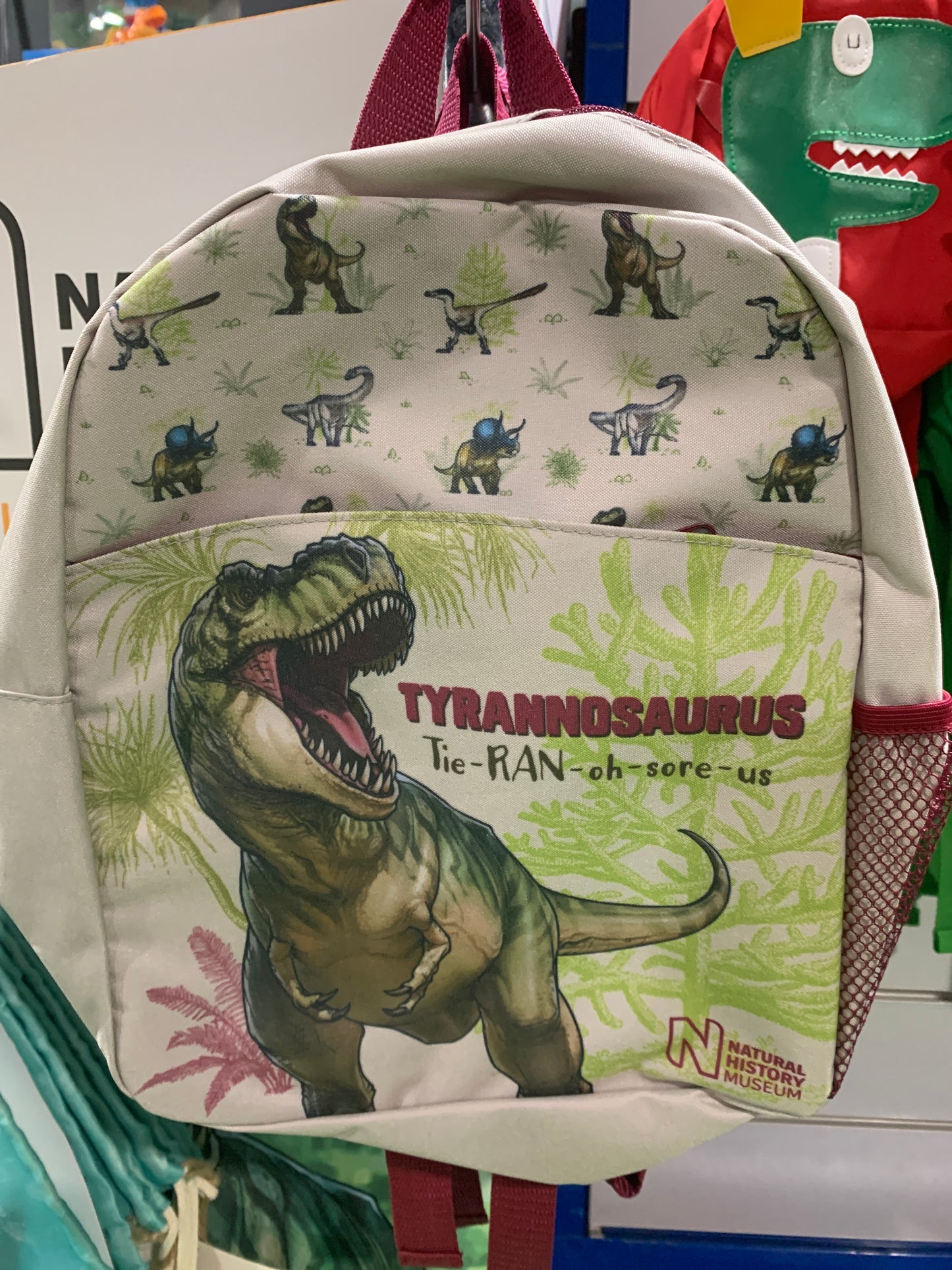 NHM Tyrannosaurus backpack