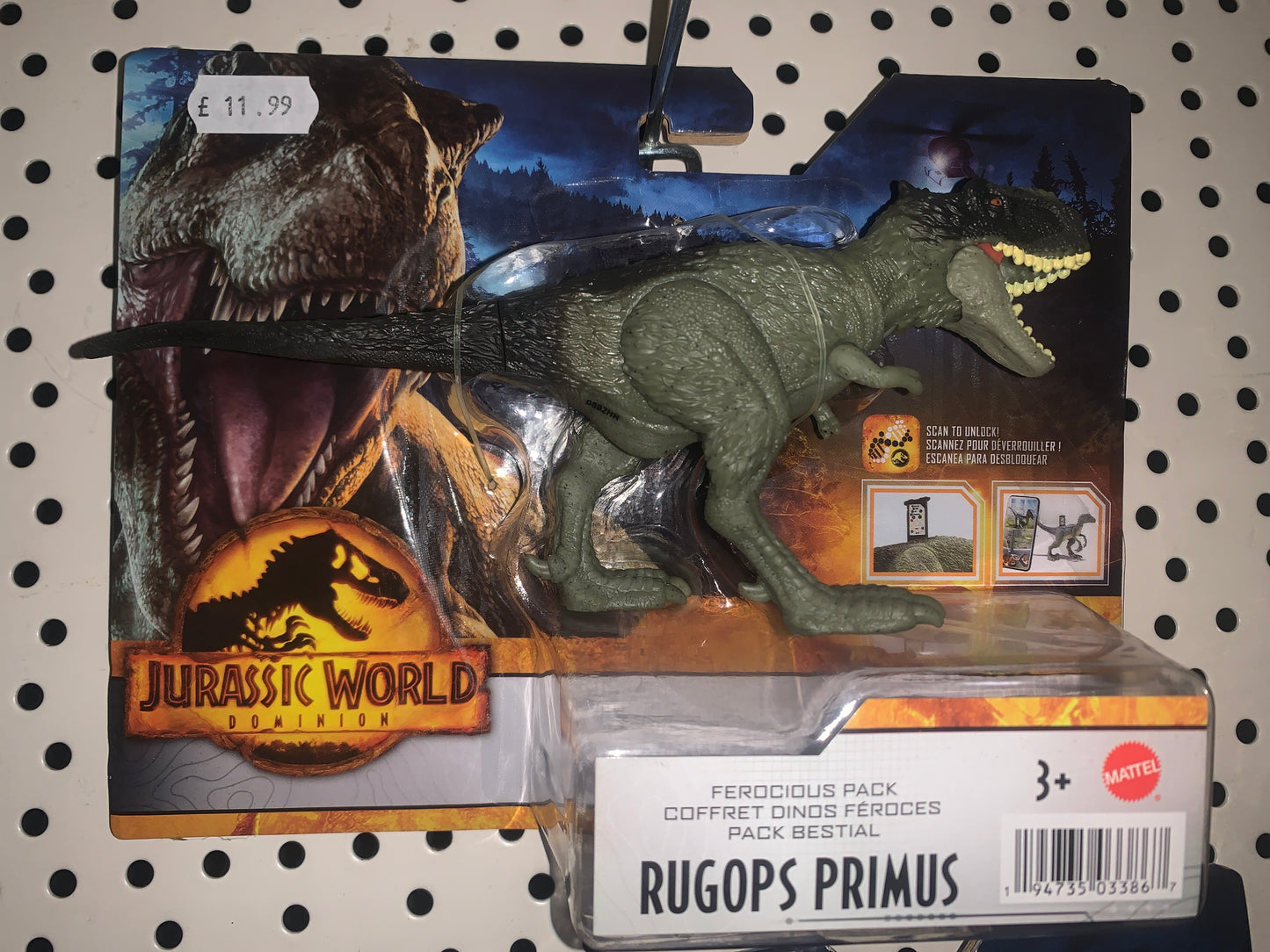 Jurassic World Dominion Ferocious Pack Rugops Primus