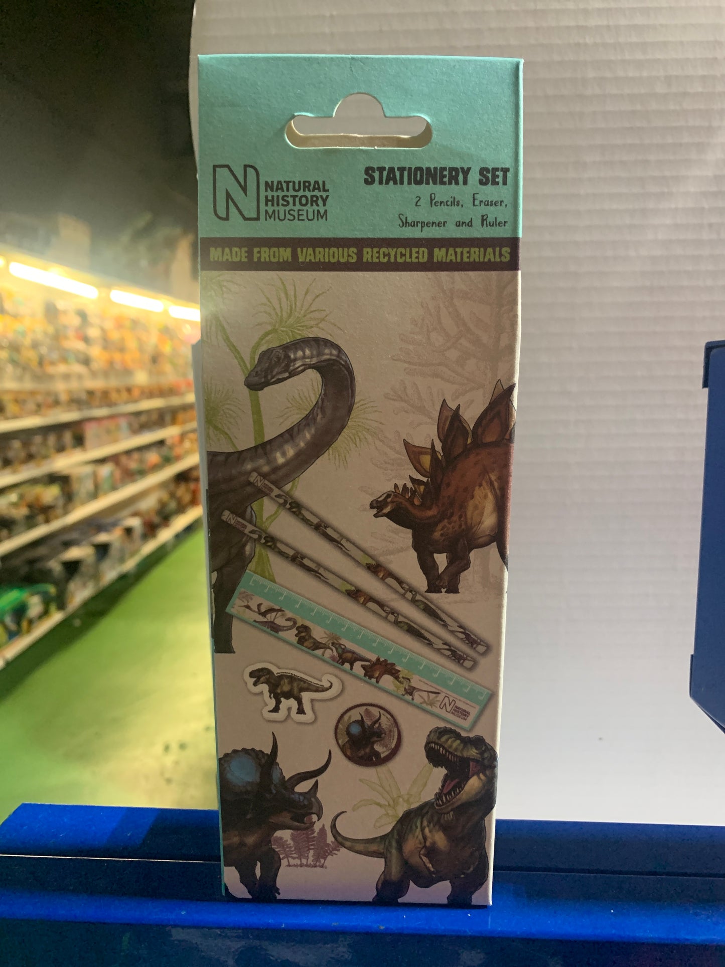 NHM Dinosaur essentials stationery set