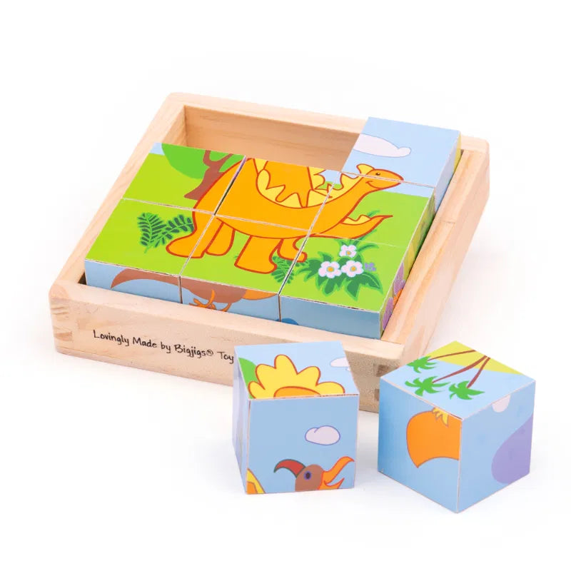 Bigjigs Dinosaur Cube Puzzle