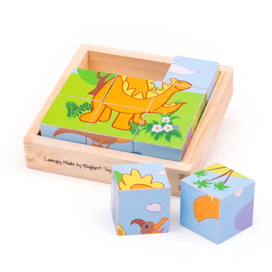 Bigjigs Dinosaur Cube Puzzle