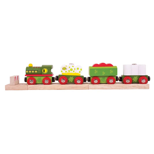 BigJigs Rail - Dinosaur Railway Engine and Carriages