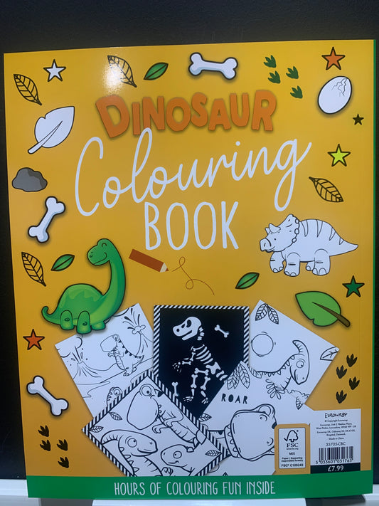 Dinosaur colouring book