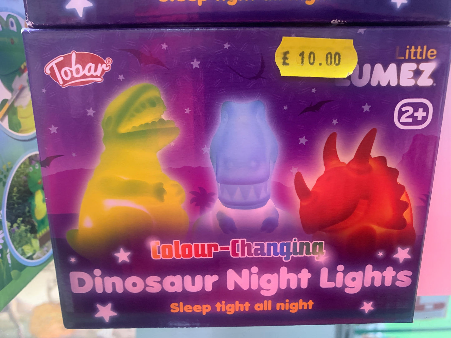 Colour Changing Dinosaur Night Lights