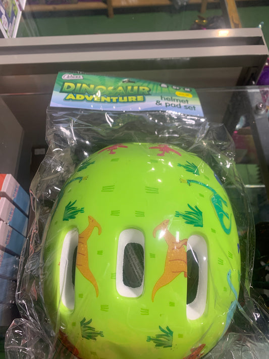 Dino helmet and pad set