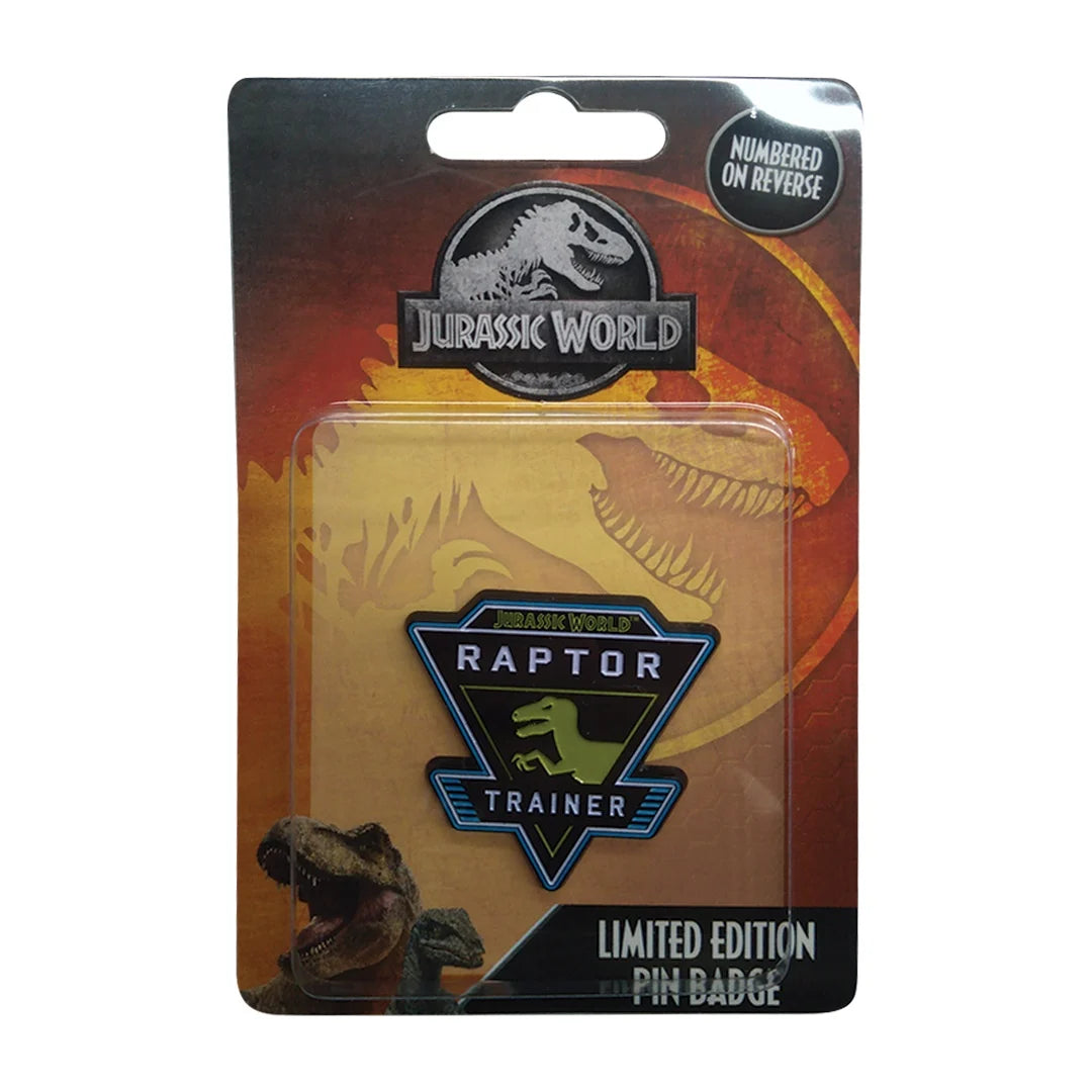Jurassic World Raptor Trainer Pin Badge