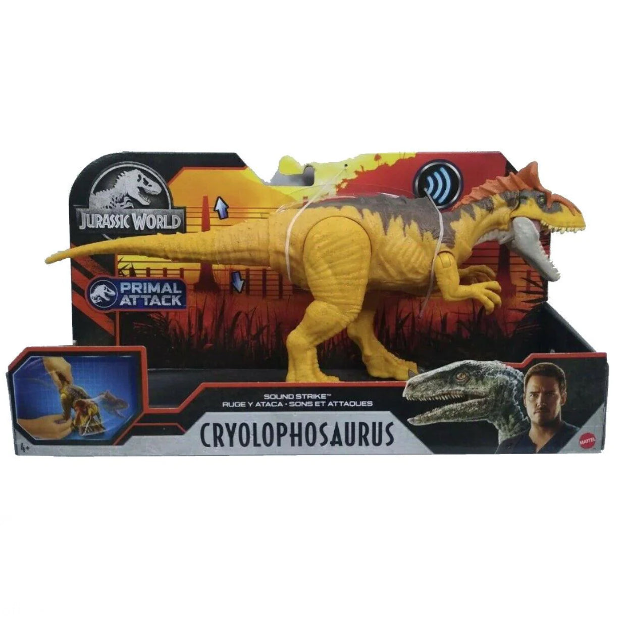 Jurassic World Primal Attack Sound Strike Cryolophosaurus