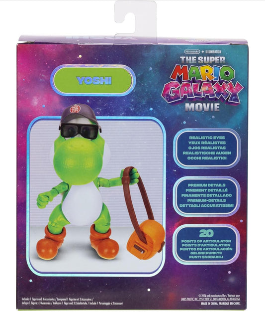 Nintendo The Super Mario Galaxy Movie: Yoshi Action Figure