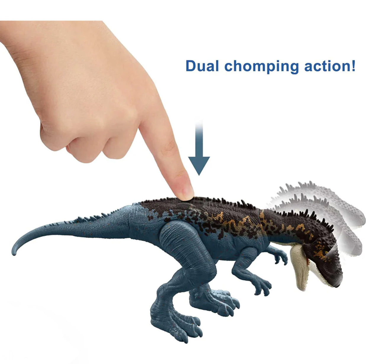 Jurassic World Dino Escape Mega Destroyers Carcharodontosaurus (Blue)