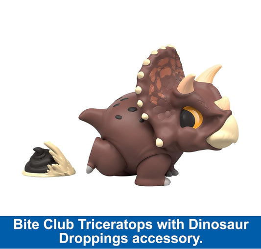 Jurassic World Bite Club Dinosaur Action Figure & Accessory - Triceratops