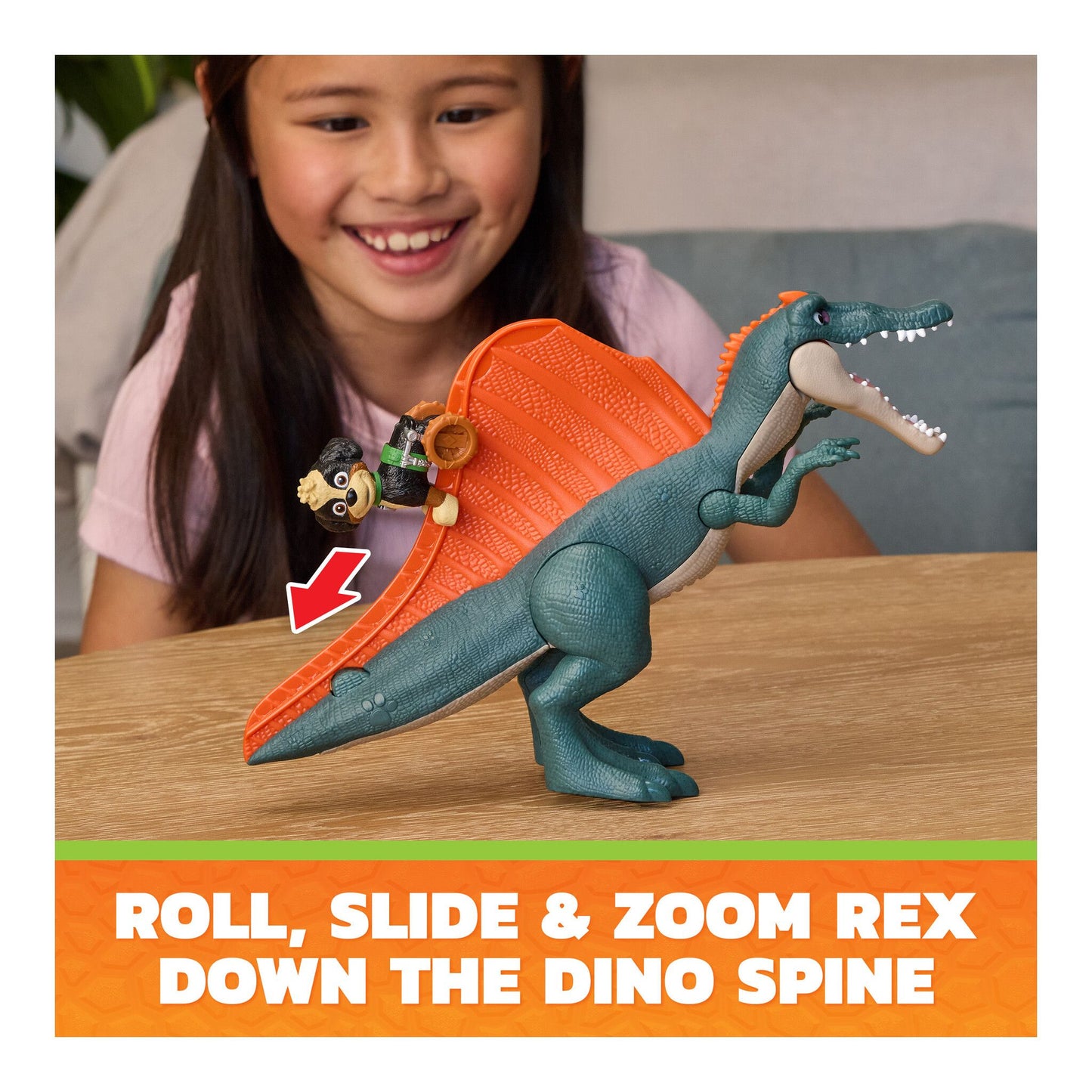 Paw Patrol Dino Movie Rise & Roll Dino set