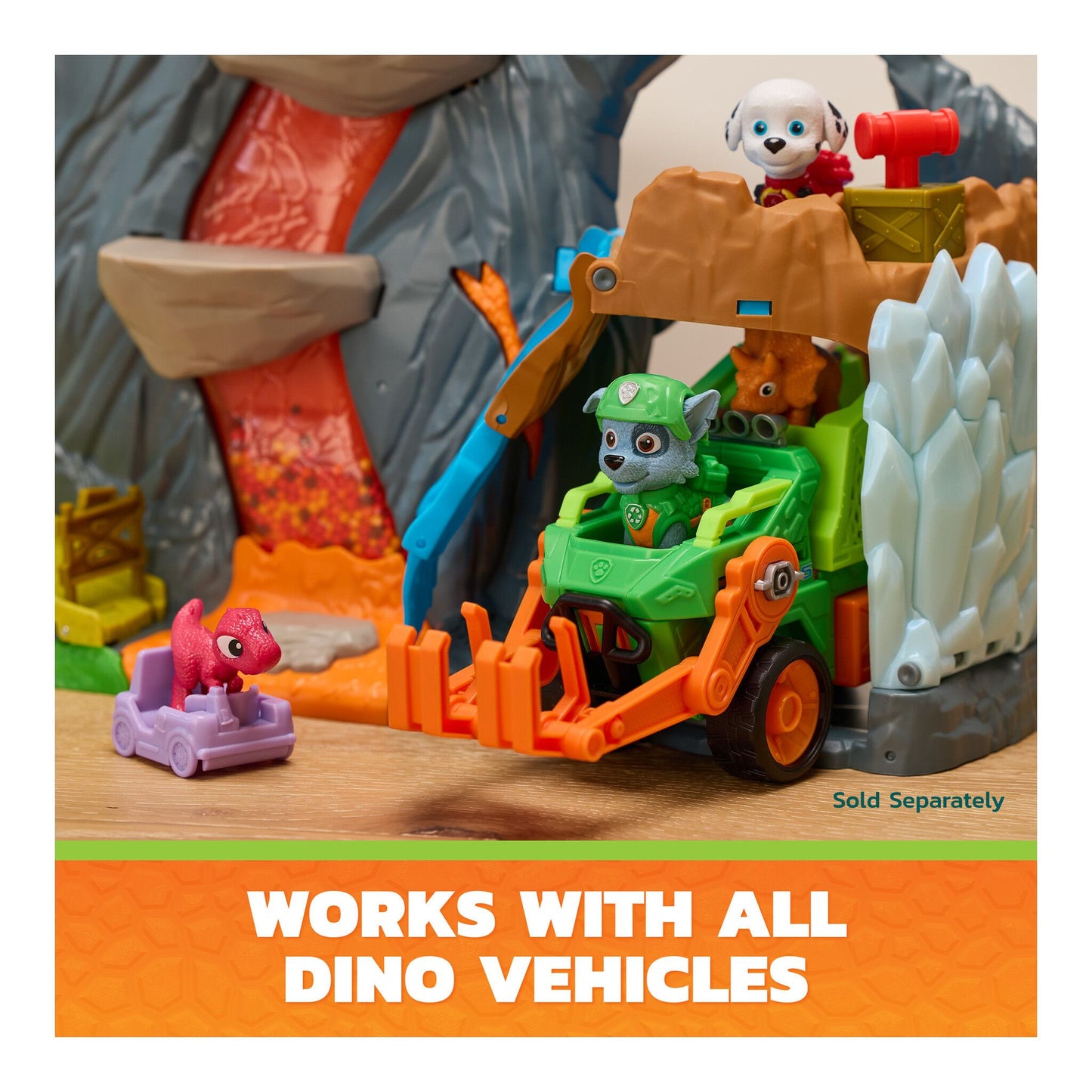 Paw Patrol Dino Movie Lava Volcano Playset