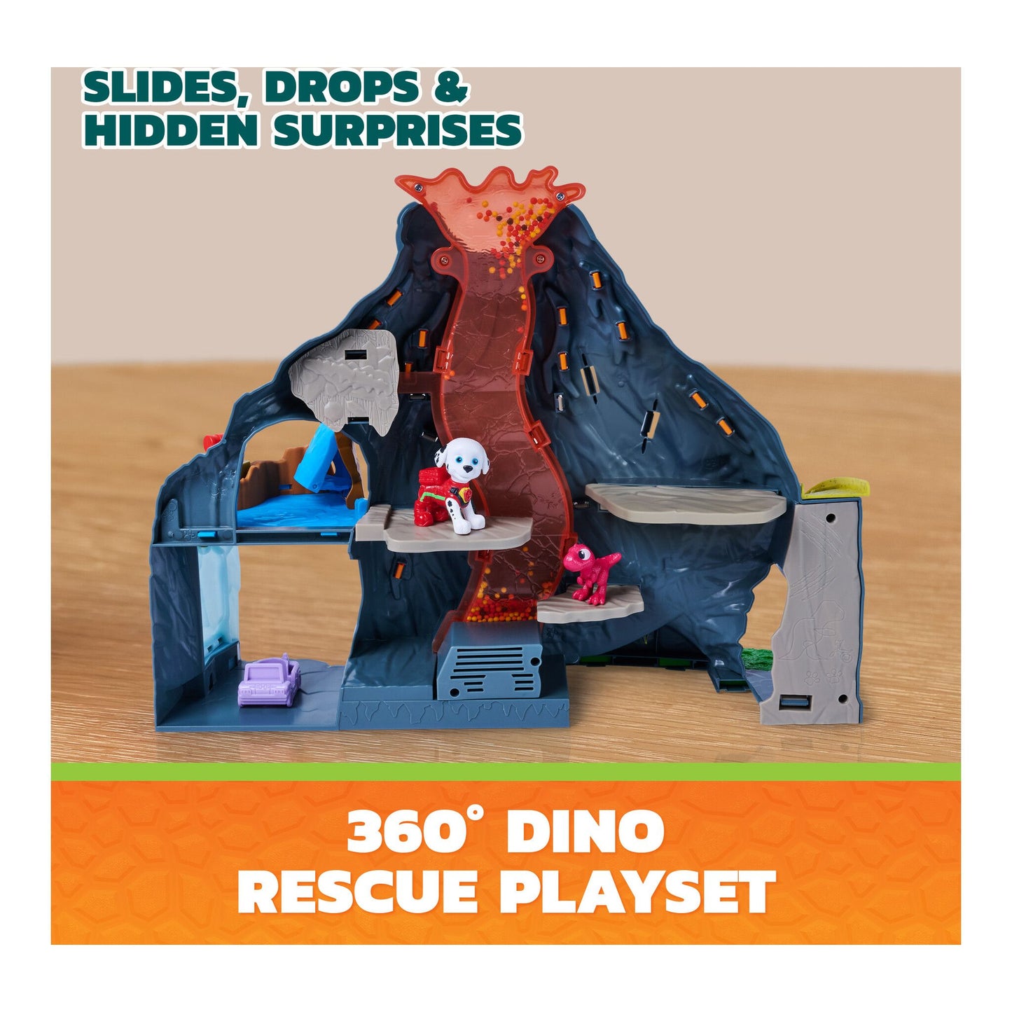 Paw Patrol Dino Movie Lava Volcano Playset