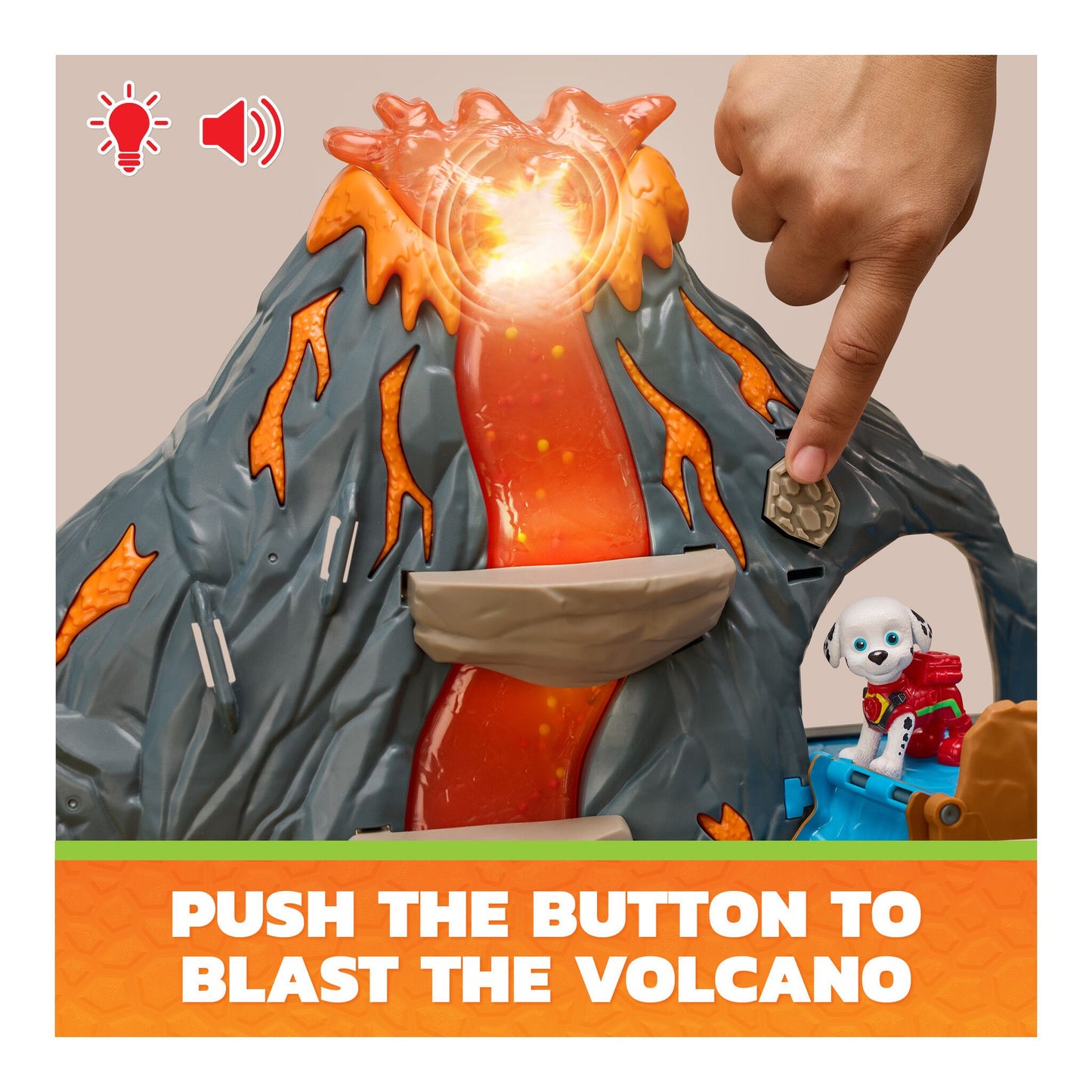 Paw Patrol Dino Movie Lava Volcano Playset