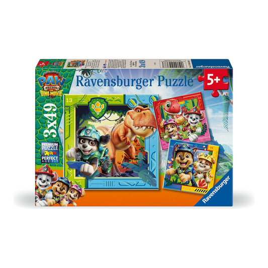 Paw Patrol Dino Movie 3 x 49pc Jigsaw Puzzles