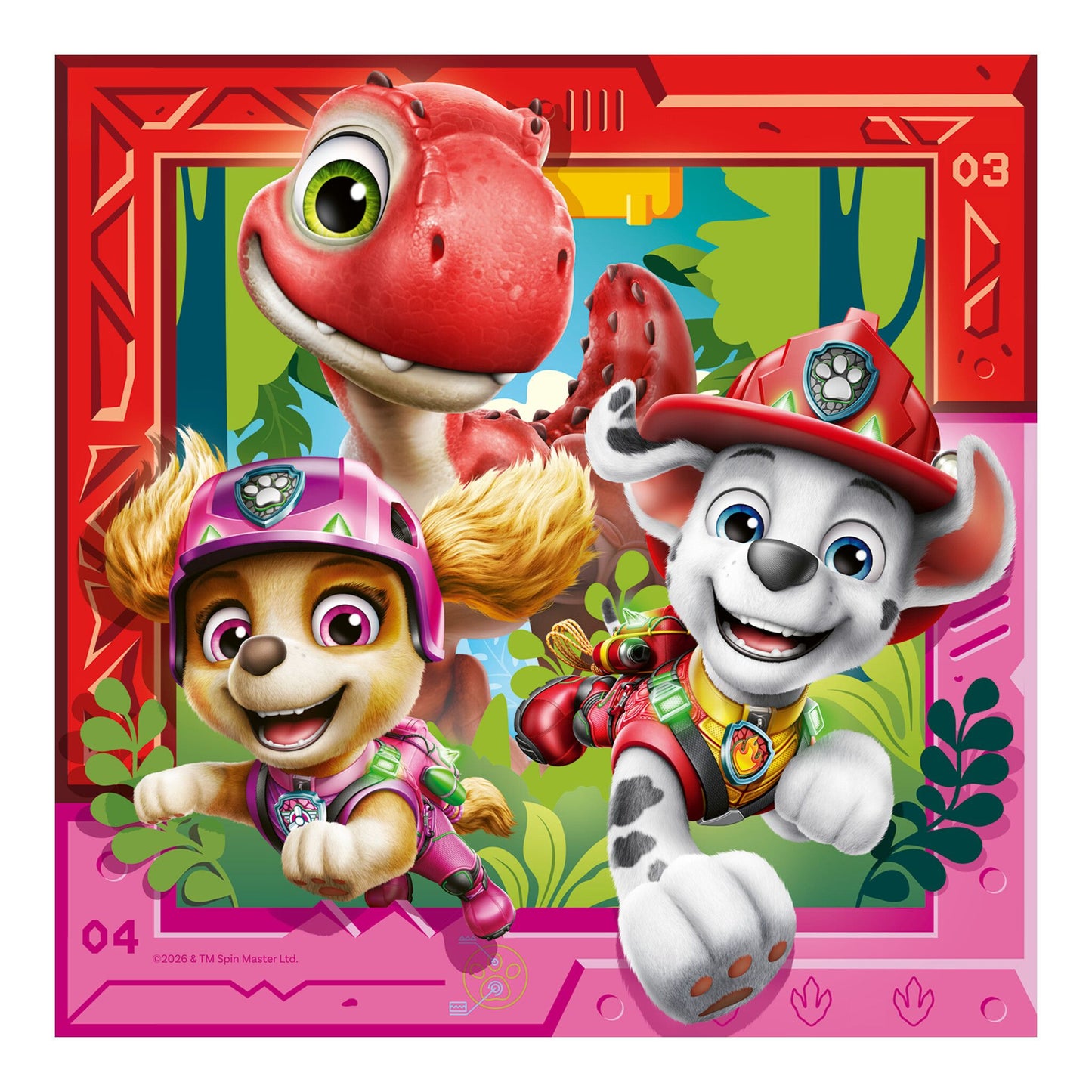 Paw Patrol Dino Movie 3 x 49pc Jigsaw Puzzles
