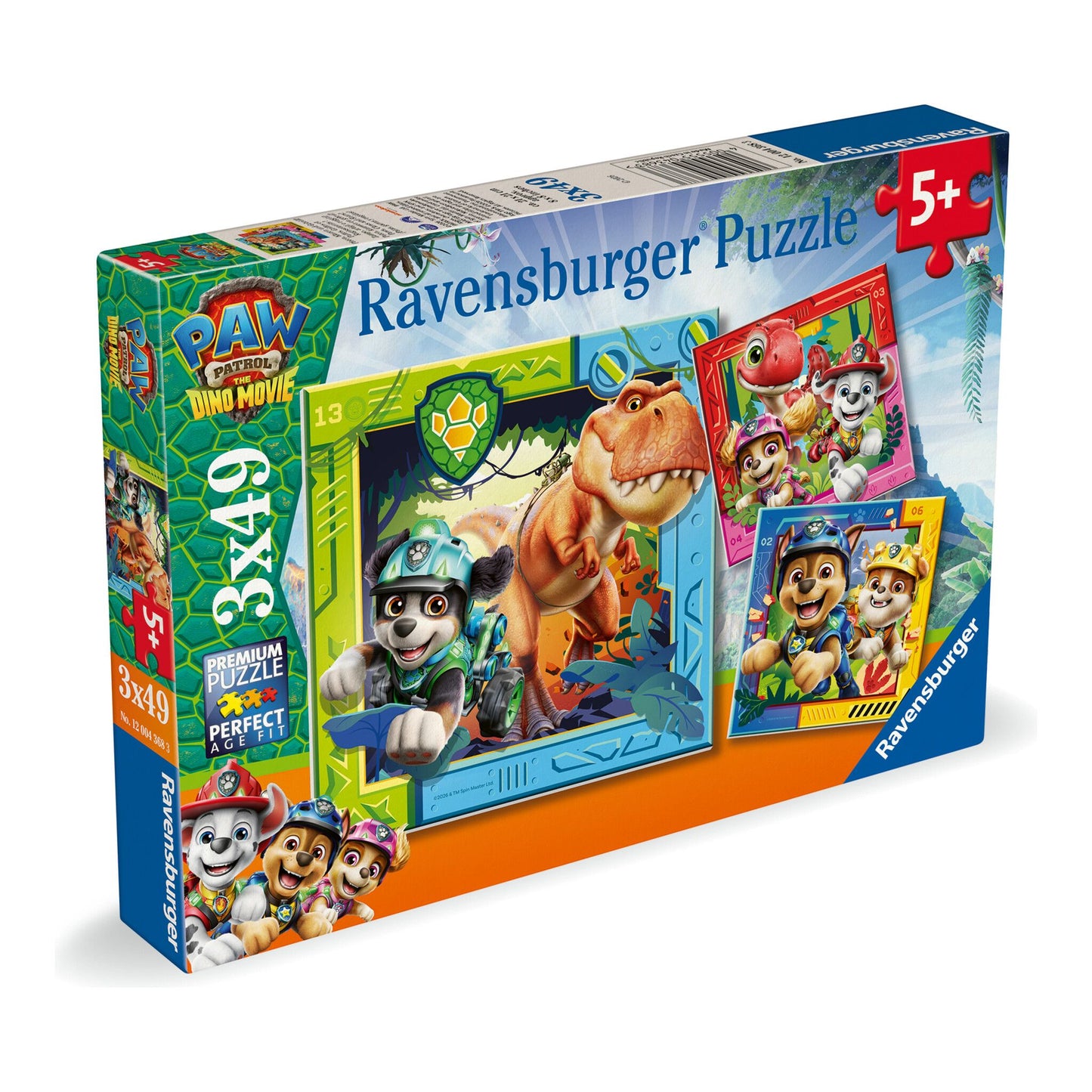 Paw Patrol Dino Movie 3 x 49pc Jigsaw Puzzles
