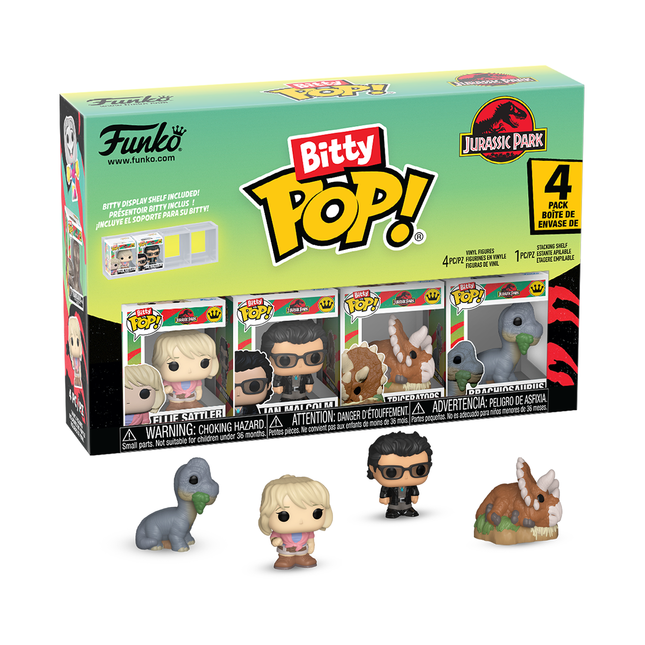 Bitty Pop! Jurassic Park 4-Pack Series 1 - Triceratops