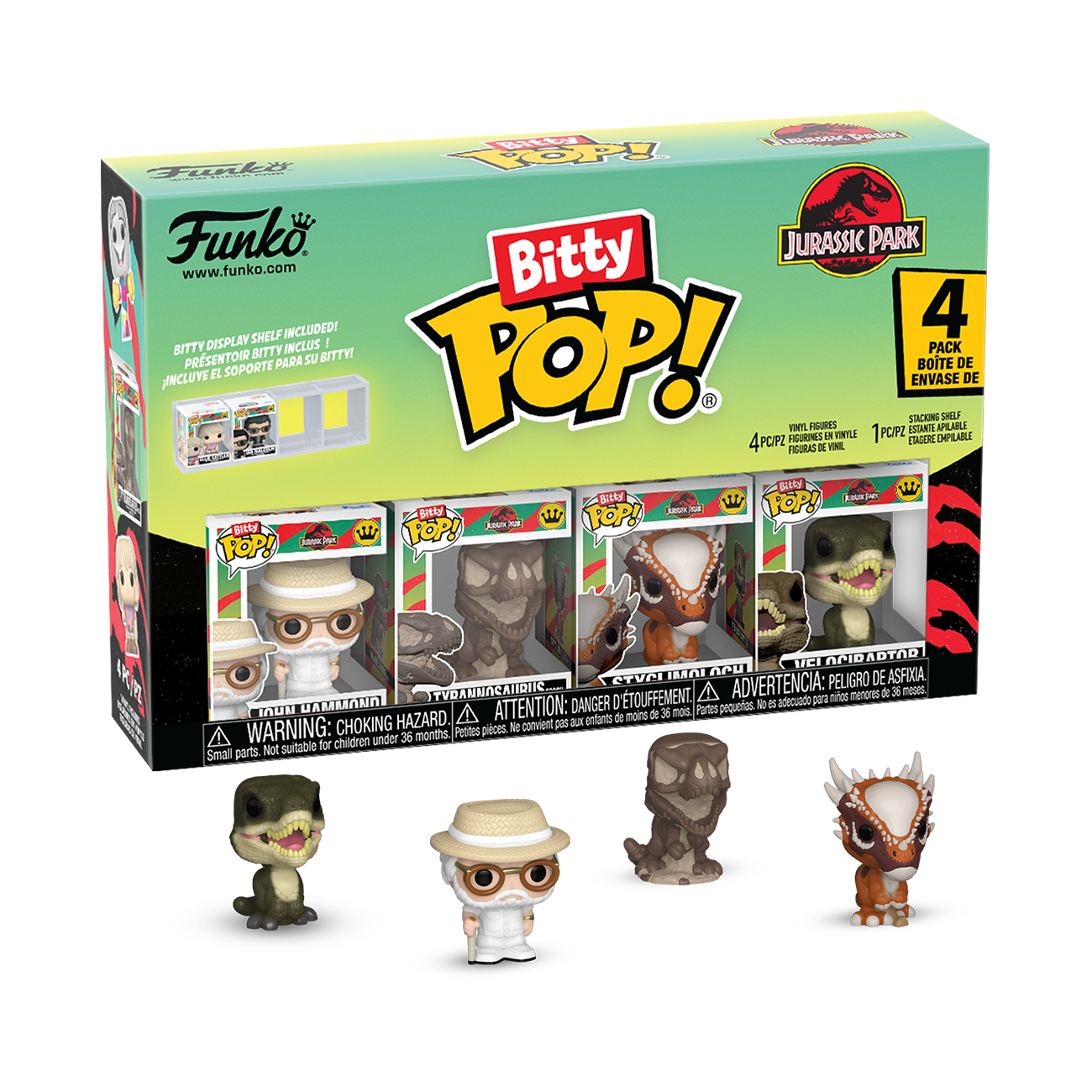 Bitty Pop! Jurassic Park 4-Pack Series 2 - Velociraptor