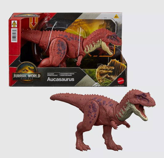 Jurassic World Rebirth Wild Roar Dinosaur Action Figure Aucasaurus