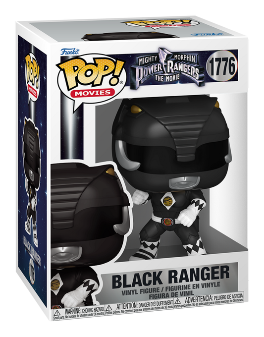 mmpr black ranger in box on white background