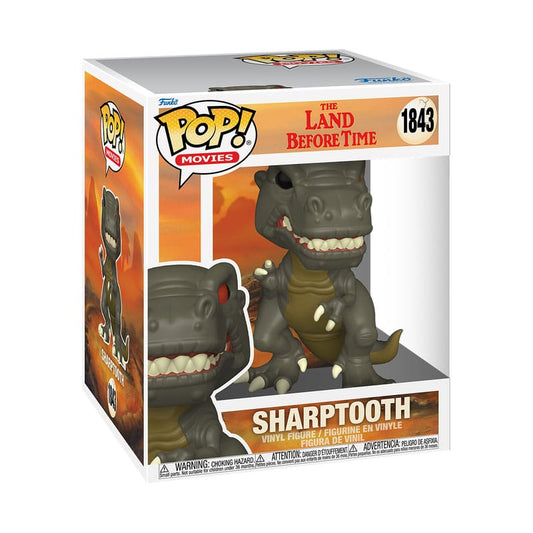 Funko Pop! vinyl figure packaging for Sharptooth from 'The Land Before Time' on a white background