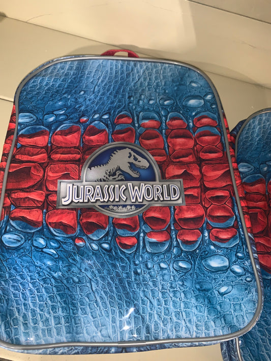 Jurassic World backpack blue/ red
