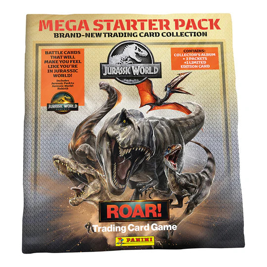 Jurassic World ROAR Trading Card Collection - MEGA STARTER PACK
