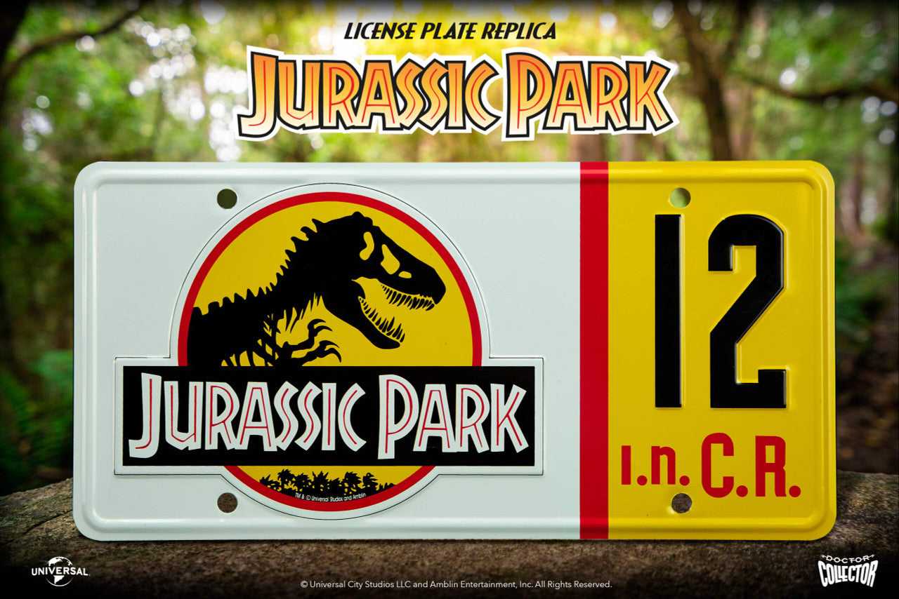 JURASSIC PARK "Dennis Nedry" - Licence Plate Replica