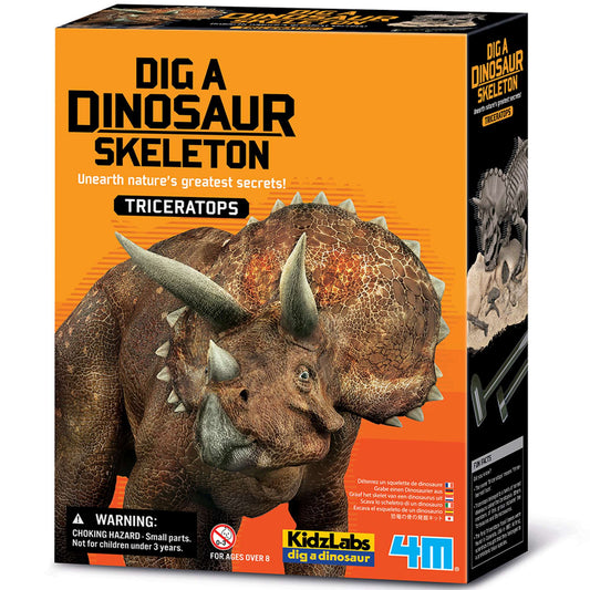 KidzLabs - Dig a Dinosaur Skeleton - Triceratops