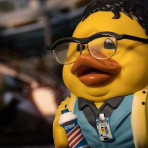 Tubbz Duck Cosplaying Dennis Nedry
