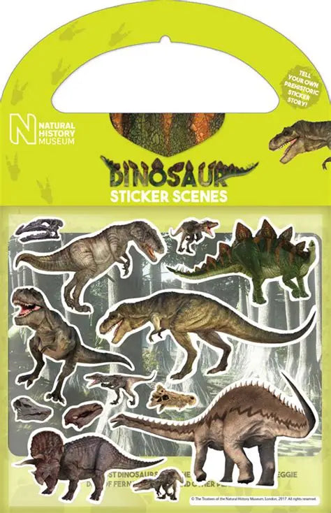 NATURAL HISTORY MUSEUM DINOSAURS STICKER SCENE STICKERS
