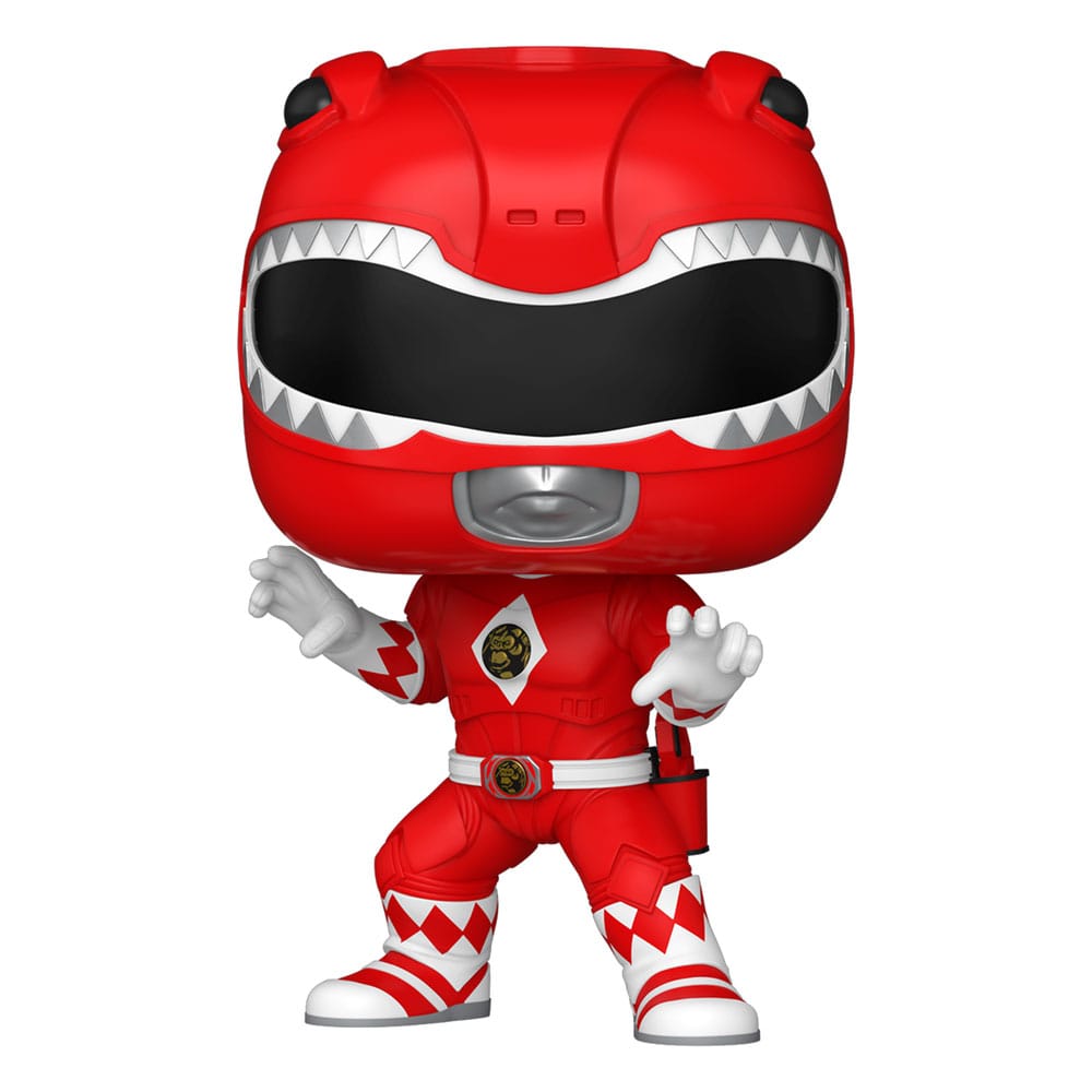 Red superhero figure with a white background