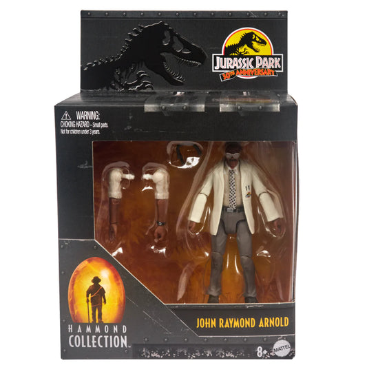 JURASSIC WORLD HAMMOND COLLECTION JOHN RAY ARNOLD ACTION FIGURE