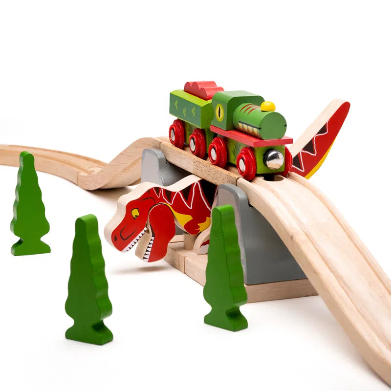 BigJigs Rail - T-Rex Bursting Bridge