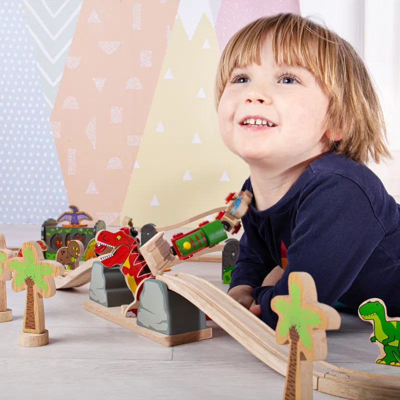 BigJigs Rail - T-Rex Bursting Bridge