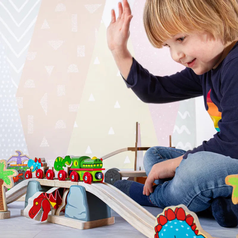 BigJigs Rail - T-Rex Bursting Bridge