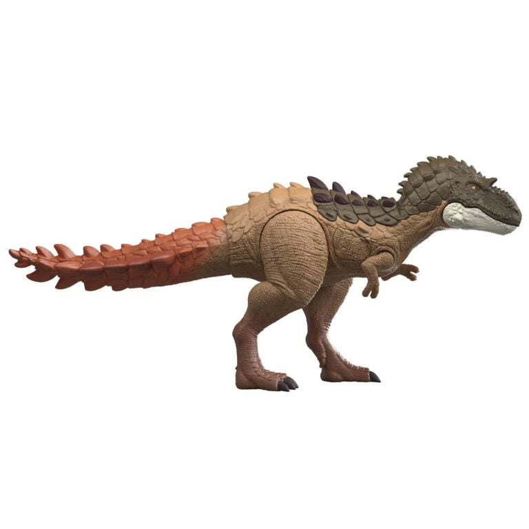 Dinosaur toy figure on a white background