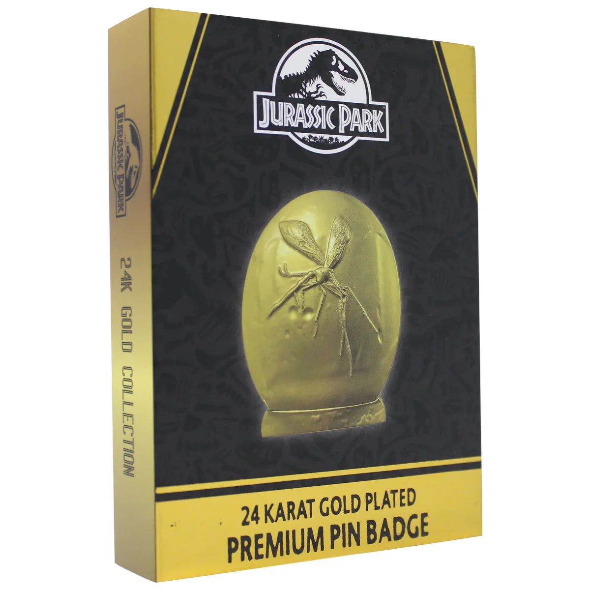 Jurassic Park Limited Edition Mosquito in Amber 24k Gold Plated XL Pin Badge