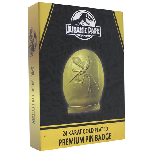 Jurassic Park Limited Edition Mosquito in Amber 24k Gold Plated XL Pin Badge