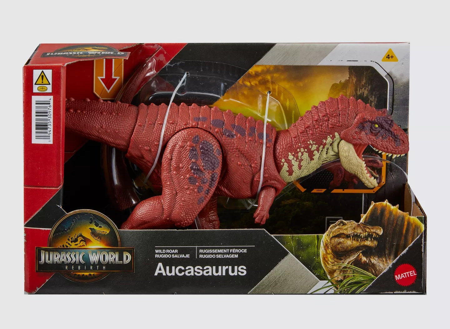 Jurassic World Rebirth Wild Roar Dinosaur Action Figure Aucasaurus